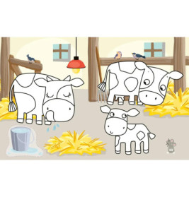 Mein kleines Sticker-Malbuch Bauernhof