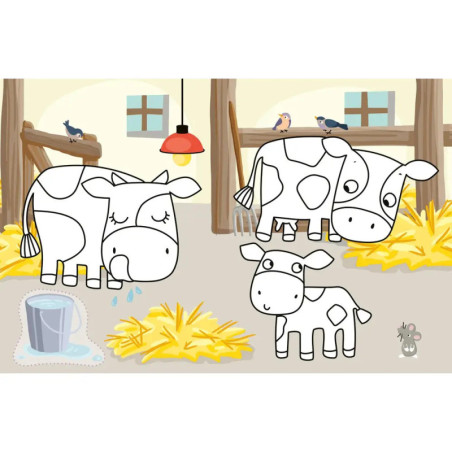 Mein kleines Sticker-Malbuch Bauernhof