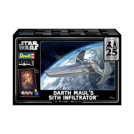 Geschenkset Darth Maul s Sith Infiltrator™, Revell Modellbausatz mit Basiszubehör
