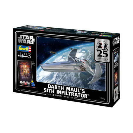 Geschenkset Darth Maul s Sith Infiltrator™, Revell Modellbausatz mit Basiszubehör