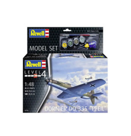 Model Set Dornier Do 335 Pfeil, Revell Modellbausatz mit Basiszubehör