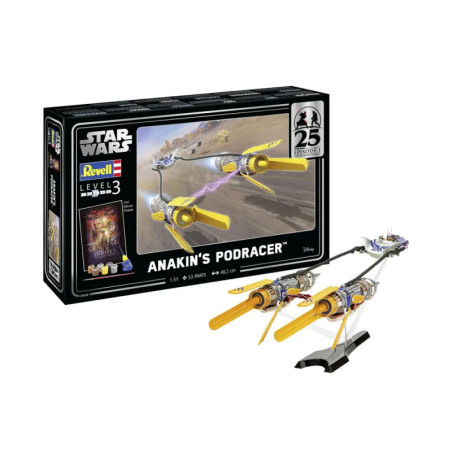 Geschenkset Anakin s Podracer: EP1 25th Anniv., Revell Modellbausatz mit Basiszubehör