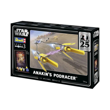 Geschenkset Anakin s Podracer: EP1 25th Anniv., Revell Modellbausatz mit Basiszubehör