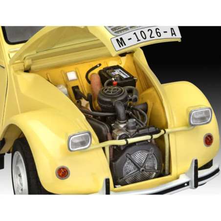 Geschenkset James Bond Citroen 2 CV, Revell Modellbausatz mit Basiszubehör