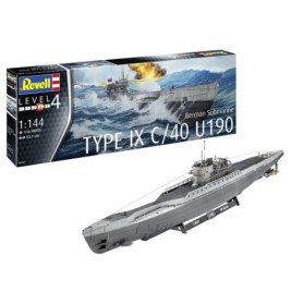 German Submarine Type IX C 40 U190, Revell Modellbausatz