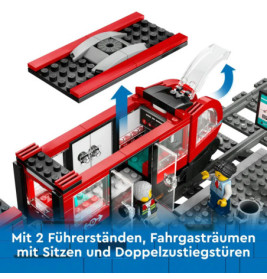 60423 Straßenbahn mit Haltestelle