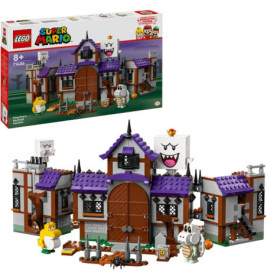 LEGO Super Mario King Boo und das Spukgarten-Set mit Spukhaus, Figuren und Verpackung sind abgebildet.