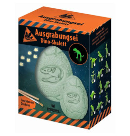 Ausgrabungsei Dino-Skelett