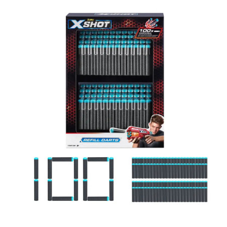 100 Pack Refill Darts X-Shot Excel Dart