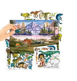 Dino World mit Puffy Stickern