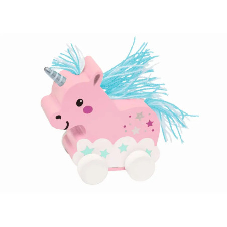 Niedliche Einhörner mit Rückziehmotor