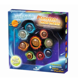 Leuchtende Planeten-Murmeln