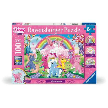 Ravensburger Puzzle, 100 Teile, Fantasy-Motiv mit Einhörnern und Drachen, für Kinder ab 6 Jahren.