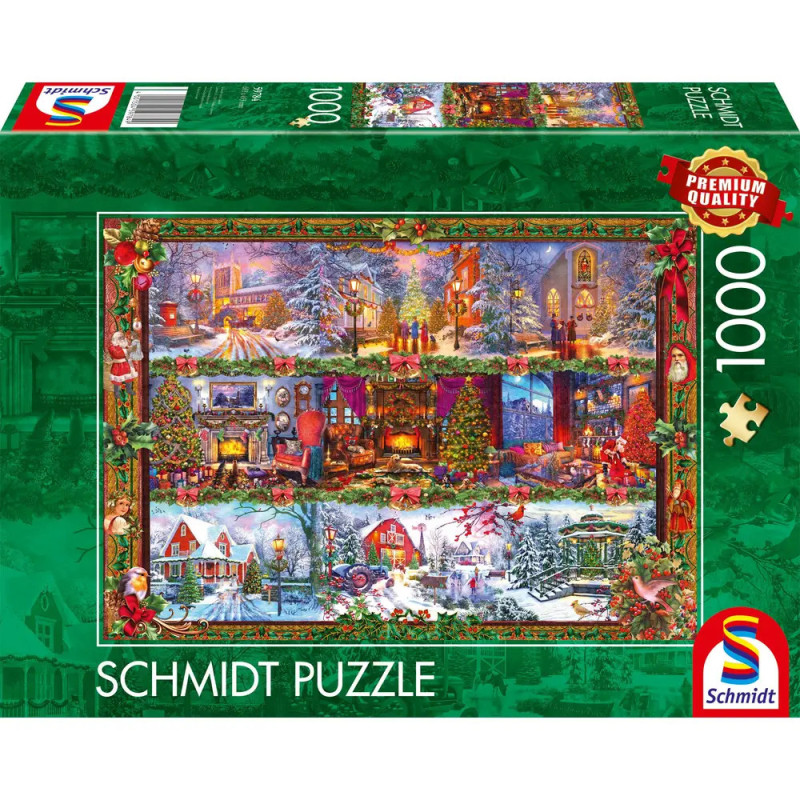 Puzzle Fröhliche Weihnachtszeit 1000 Teile