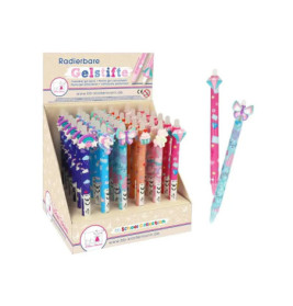 Radierbare Gelstifte Fantasy im Display sortiert