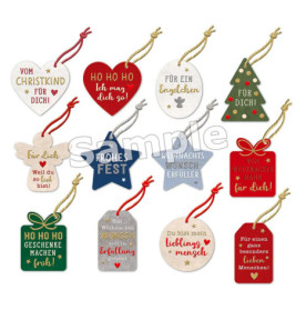 WEihnachtliche Geschenk- anhänger