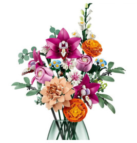 LEGO Botanicals 10342 Schöner Rosafarbener Blumenstrauß