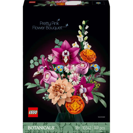 LEGO Botanicals 10342 Schöner Rosafarbener Blumenstrauß