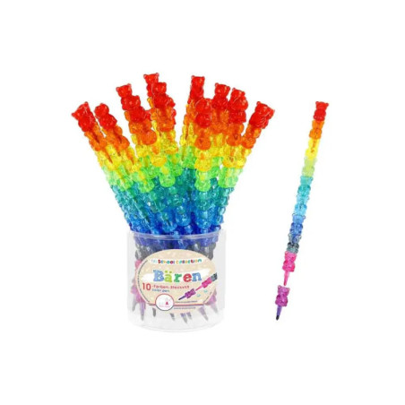 Steckstift Regenbogen Bär
