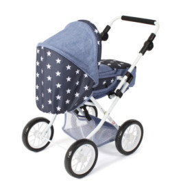Kombi-Puppenwagen LENI Sternchen navy