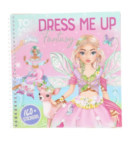 Spiralgebundenes Dress Me Up Fantasy-Buch mit Feen, einem Hirsch und pastellfarbenem Cover.