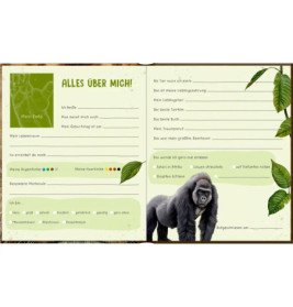 Freundebuch: Lebensgr.-Wilde Tiere Afrikas