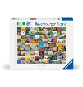 Ravensburger Puzzlebox mit 1500 Teilen und einer bunten Collage aus Fahrradmotiven auf der Vorderseite.