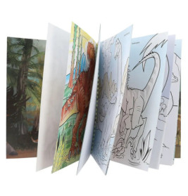 Dino World Malbuch mit Buntstiften