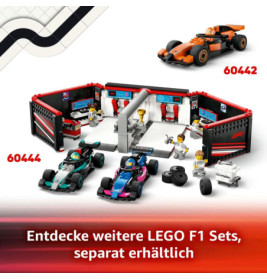 LEGO City 60443 F1 Boxenstopp mit Boxencrew und Ferrari Flitzer