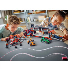 LEGO City 60443 F1 Boxenstopp mit Boxencrew und Ferrari Flitzer