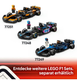 LEGO Speed Champions 77250 MoneyGram Haas F1 Team VF-24 Rennauto