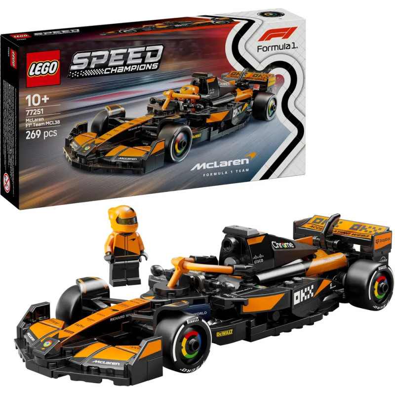 LEGO McLaren F1 Auto mit Minifigur, Box und 269 Teilen, geeignet ab 10 Jahren. LEGO McLaren F1 Auto mit Minifigur, Box und 269 Teilen, geeignet ab 10 Jahren.