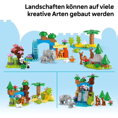 LEGO DUPLO Town 10446 Wildtier-Familien 3-in-1-Set