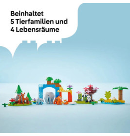 LEGO DUPLO Town 10446 Wildtier-Familien 3-in-1-Set
