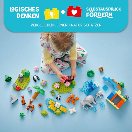 LEGO DUPLO Town 10446 Wildtier-Familien 3-in-1-Set