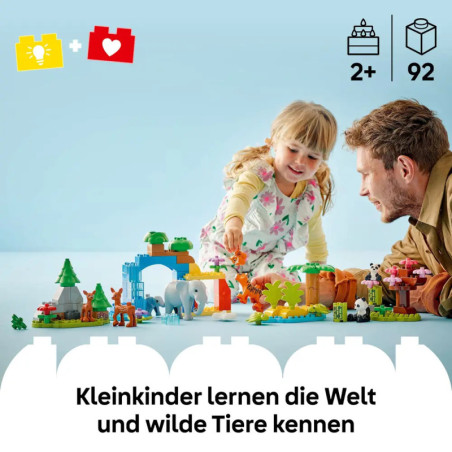 LEGO DUPLO Town 10446 Wildtier-Familien 3-in-1-Set
