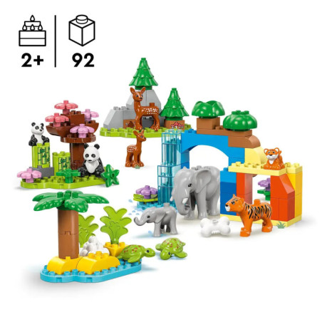 LEGO DUPLO Town 10446 Wildtier-Familien 3-in-1-Set