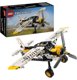 LEGO Technic Air Race Jet mit gebautem Flugzeug, Verpackung im Hintergrund, 333 Teile, für Kinder ab 8 Jahren.