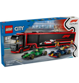 LEGO City 60445 F1 Transporter mit RB20 & AMR24 F1 Rennautos