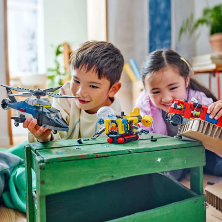 LEGO City 60462 Kombinationsset mit Hubschrauber, Löschauto und U-Boot