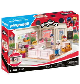 Playmobil Miraculous Ladybug Bäckerei-Set mit 93 Teilen für Kinder von 4-10 Jahren, inklusive Bäckerei-Szene.