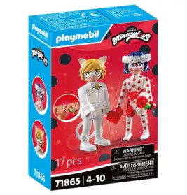 Playmobil Miraculous Ladybug Set mit zwei Figuren, geeignet für 4-10 Jahre, enthält 17 Teile.