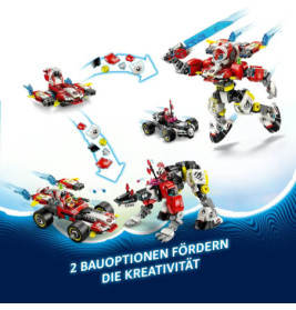LEGO DREAMZzz 71497 Coopers Tiger-Mech und Zero s Hot Rod Auto