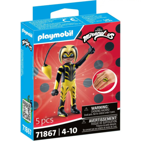 Playmobil Miraculous Bee Hero Spielfigur, für Kinder von 4-10 Jahren empfohlen, enthält insgesamt 5 Teile.
