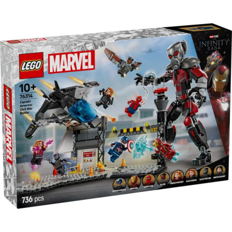 LEGO Super Heroes 76314 Captain America: Civil War Actionduell
