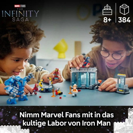 LEGO Marvel Super Heroes Iron Mans Halle der Rüstungen