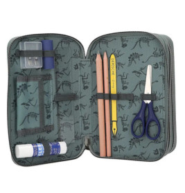 Dino World 3 Fach Federtasche Bite