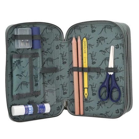 Dino World 3 Fach Federtasche Bite