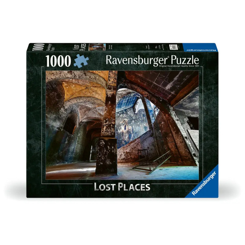 Ravensburger Puzzle mit 1000 Teilen, Motiv: Verlassenes, verfallendes Gebäude, Titel Lost Places. Ravensburger Puzzle mit 1000 Teilen, Motiv: Verlassenes, verfallendes Gebäude, Titel Lost Places.