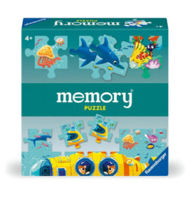 Ravensburger Memory-Puzzle-Box mit Unterwassertieren und gelbem U-Boot auf dem Cover.